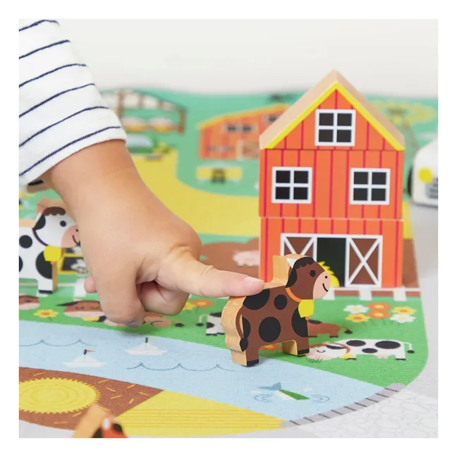 Countryside wooden blocks set - Cross Roads