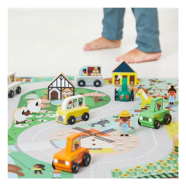 Teppich mit Rennstrecke Land - Cross Roads