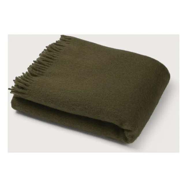 Manta de mohair nube | Olive