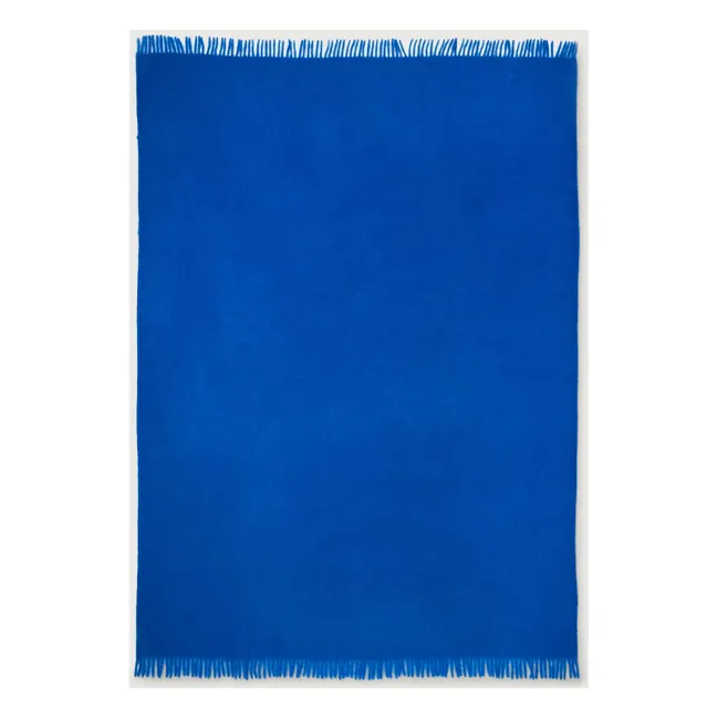 Plaid en mohair Cloud | Cobalt