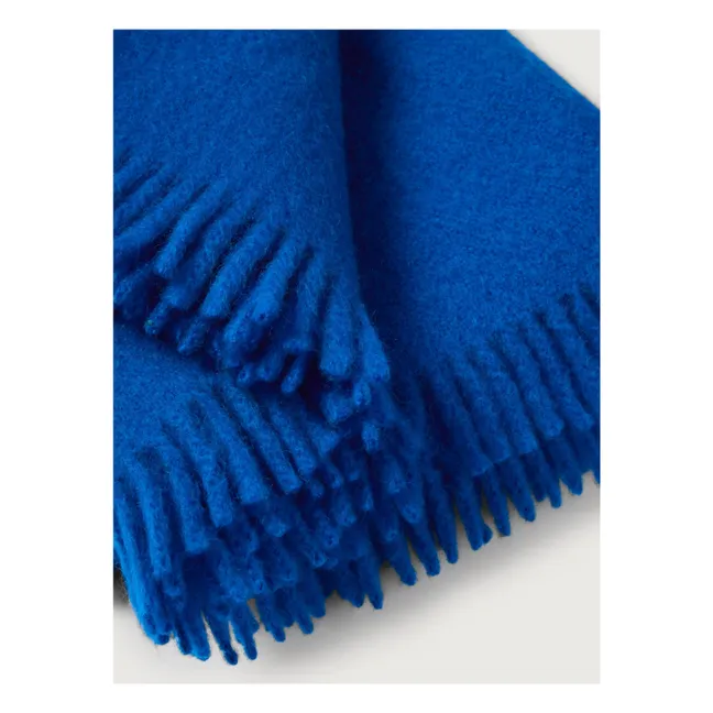Plaid en mohair Cloud | Cobalt