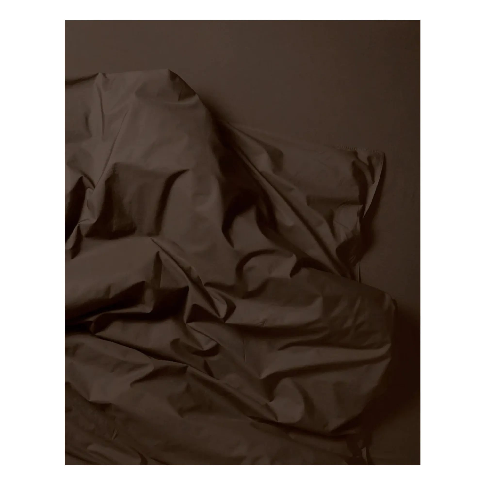 Suite 702 Coffee Comforter Cover In Organic Percale - Brown