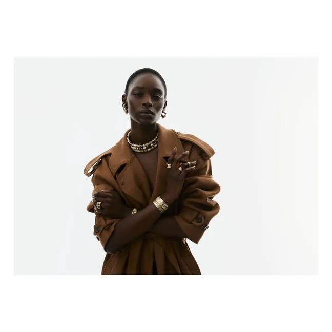 Collier Rondelles | Marron