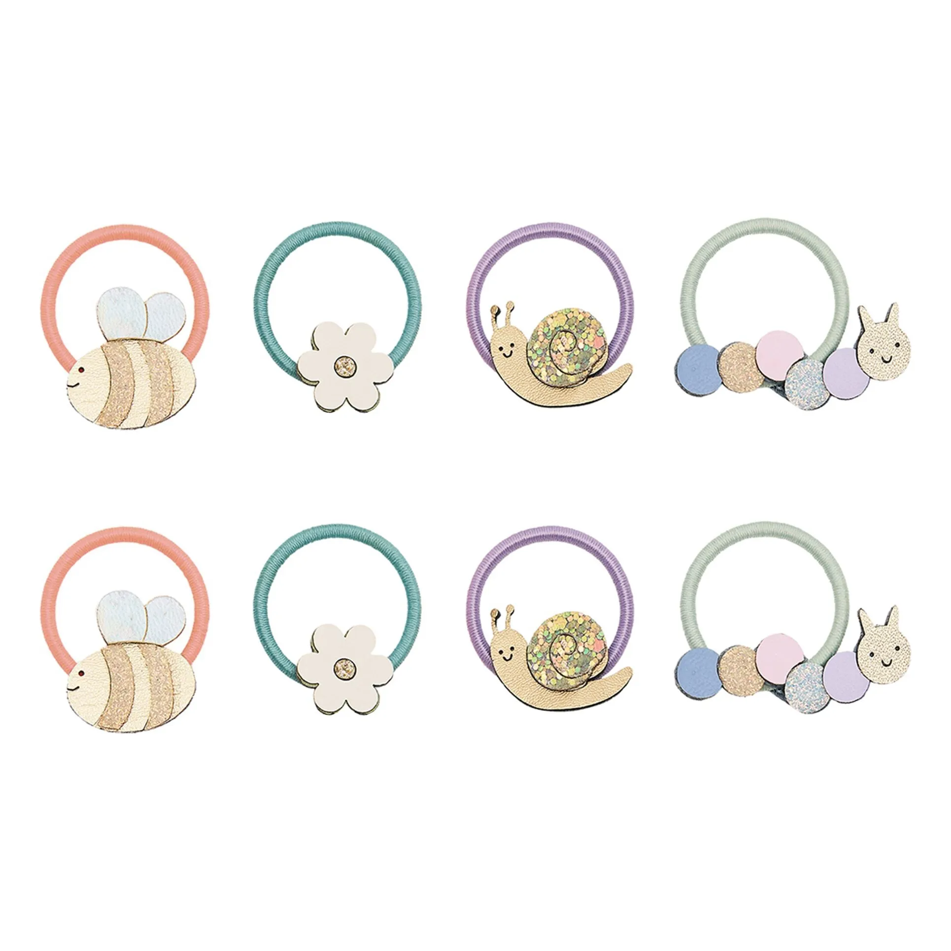 Mimi & Lula Lilac Set Of 5 Mini Bee Chouchous