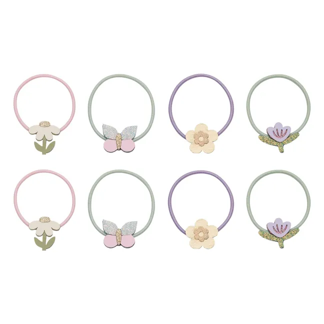 Set of 8 Chouchous Flowers | Lilac