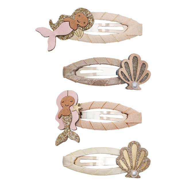 Set of 4 Siren clips | Gold