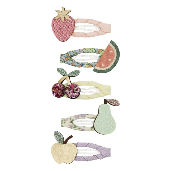 Lot de 5 Barrettes Salade de Fuits | 	Lilas