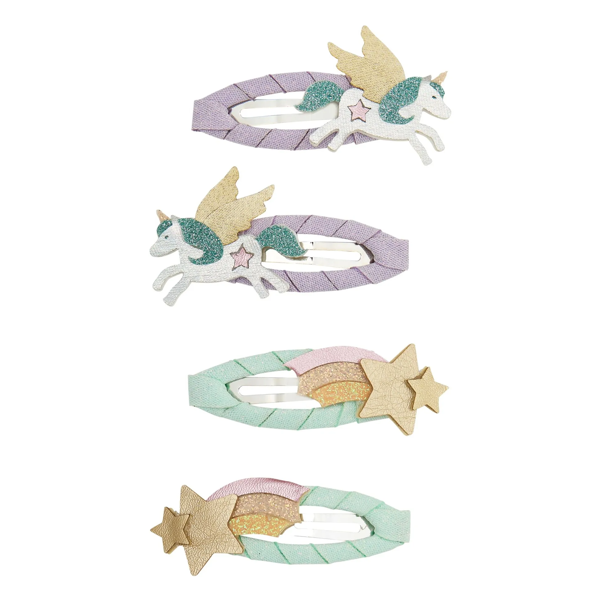 Mimi & Lula Lilac Set Of 4 Unicorn Hair Clips