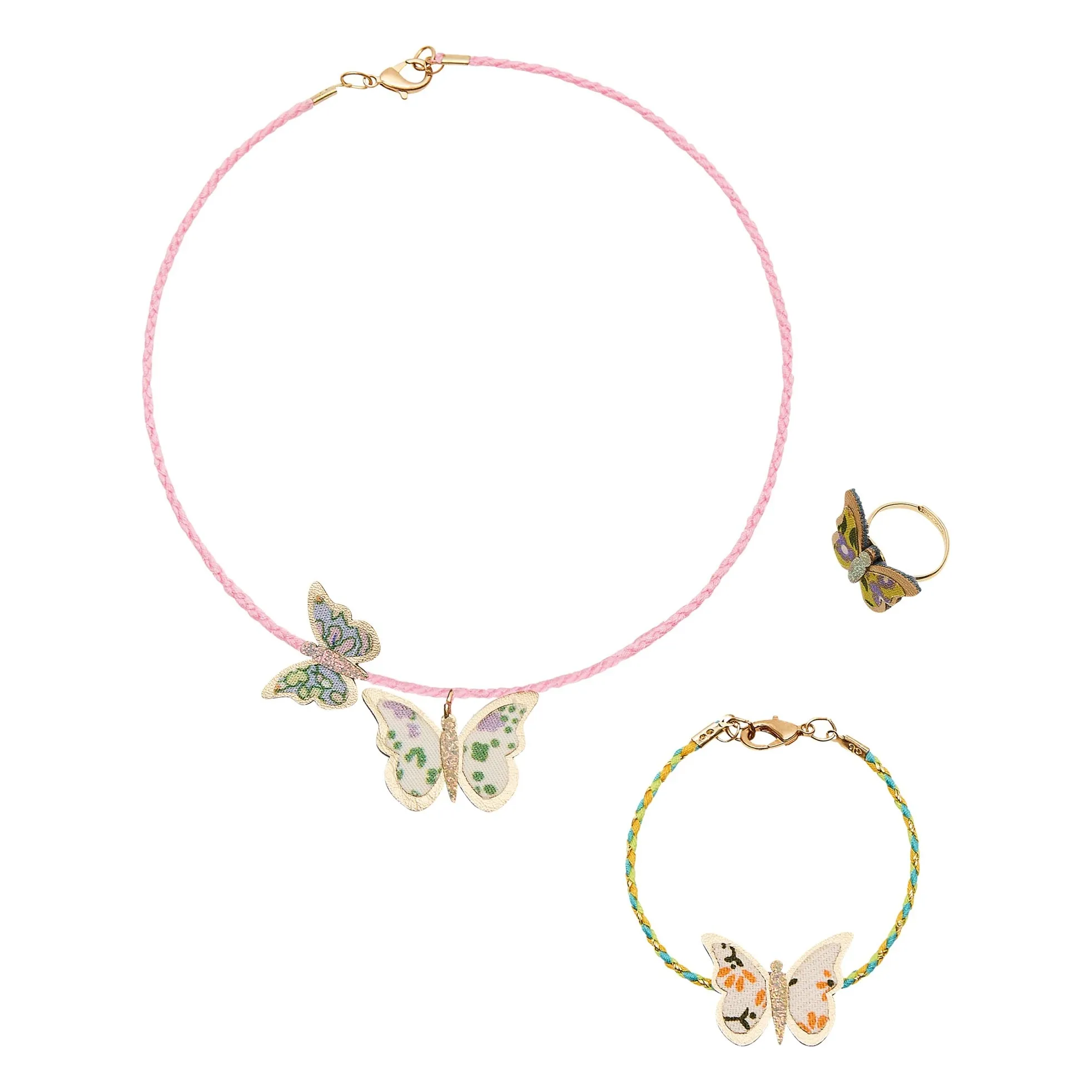 Mimi & Lula Pink Butterfly Jewelry Set