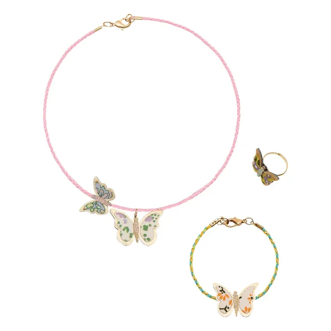 Juego de joyas Mariposa | Rosa