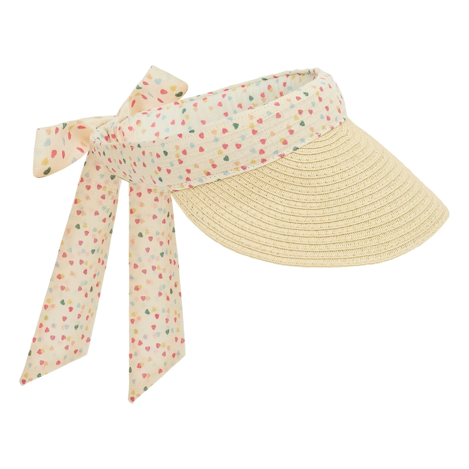 Mimi & Lula Cream Hearts Visor