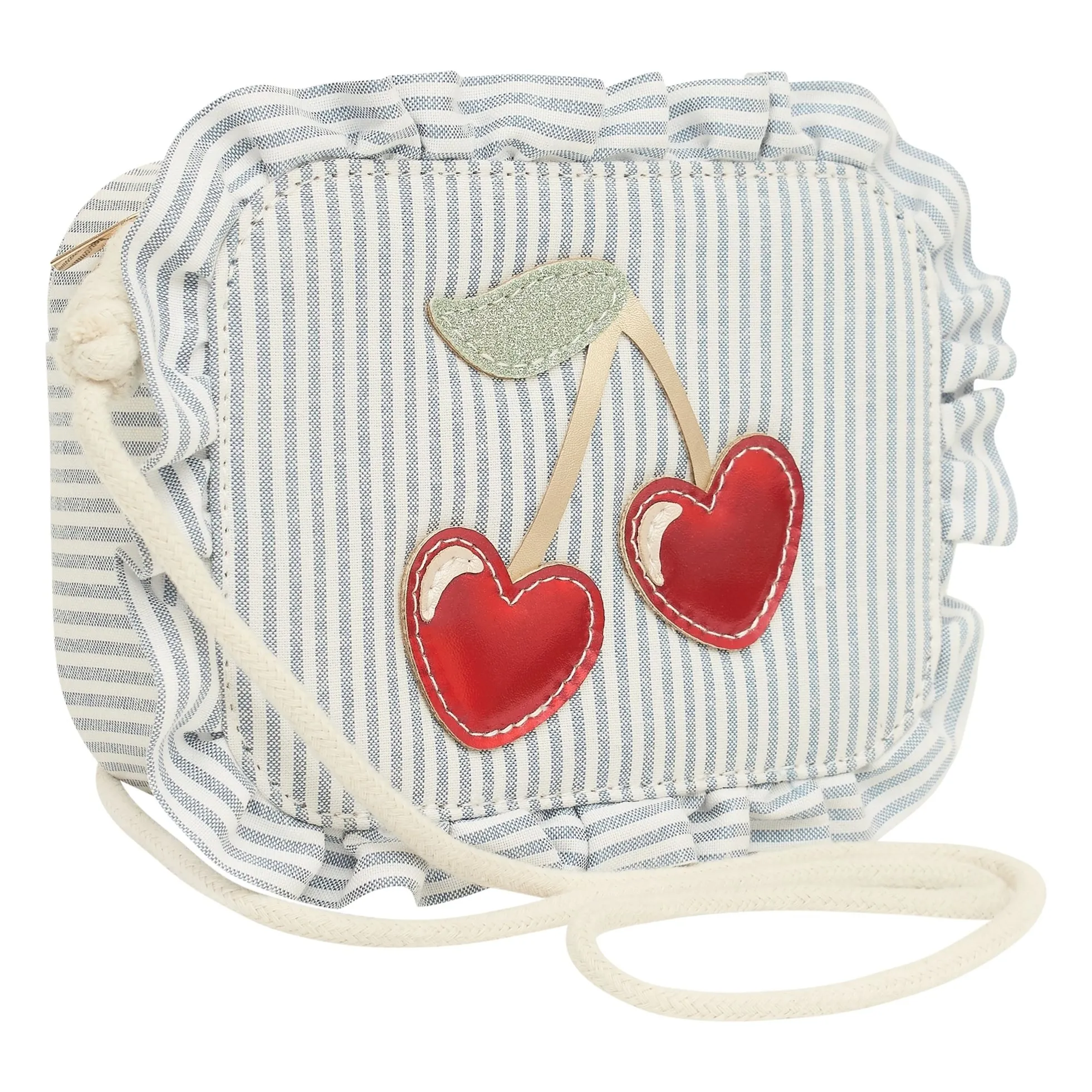 Mimi & Lula Blue Striped Cherry Bag