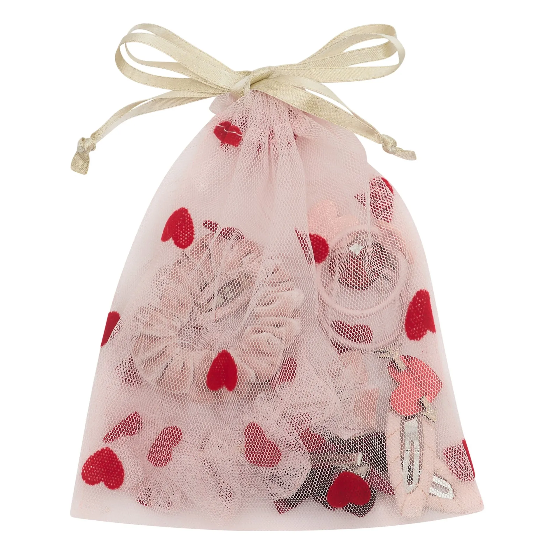Mimi & Lula Pink Surprise Hearts Pouch