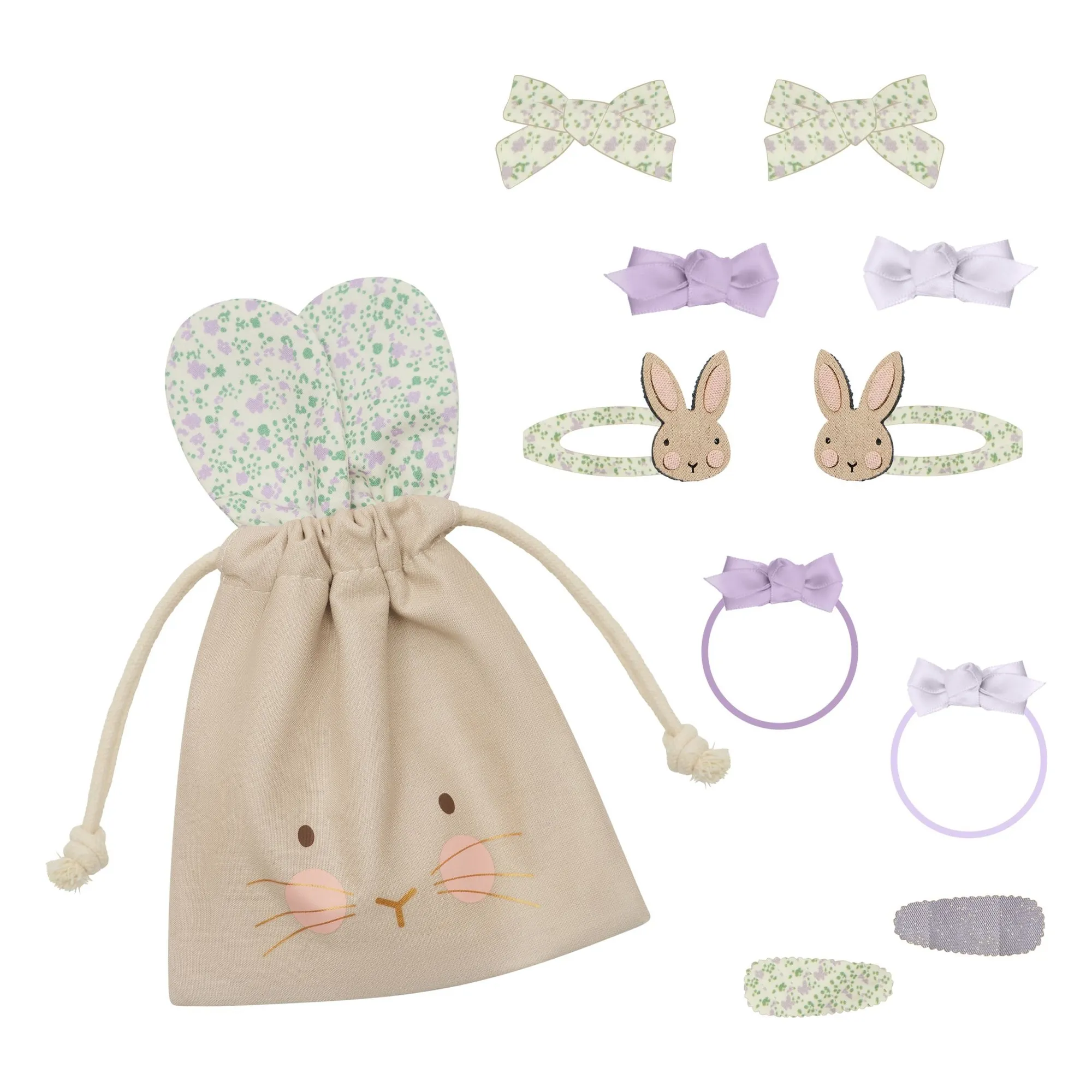 Mimi & Lula Green Easter Bunny Pouch