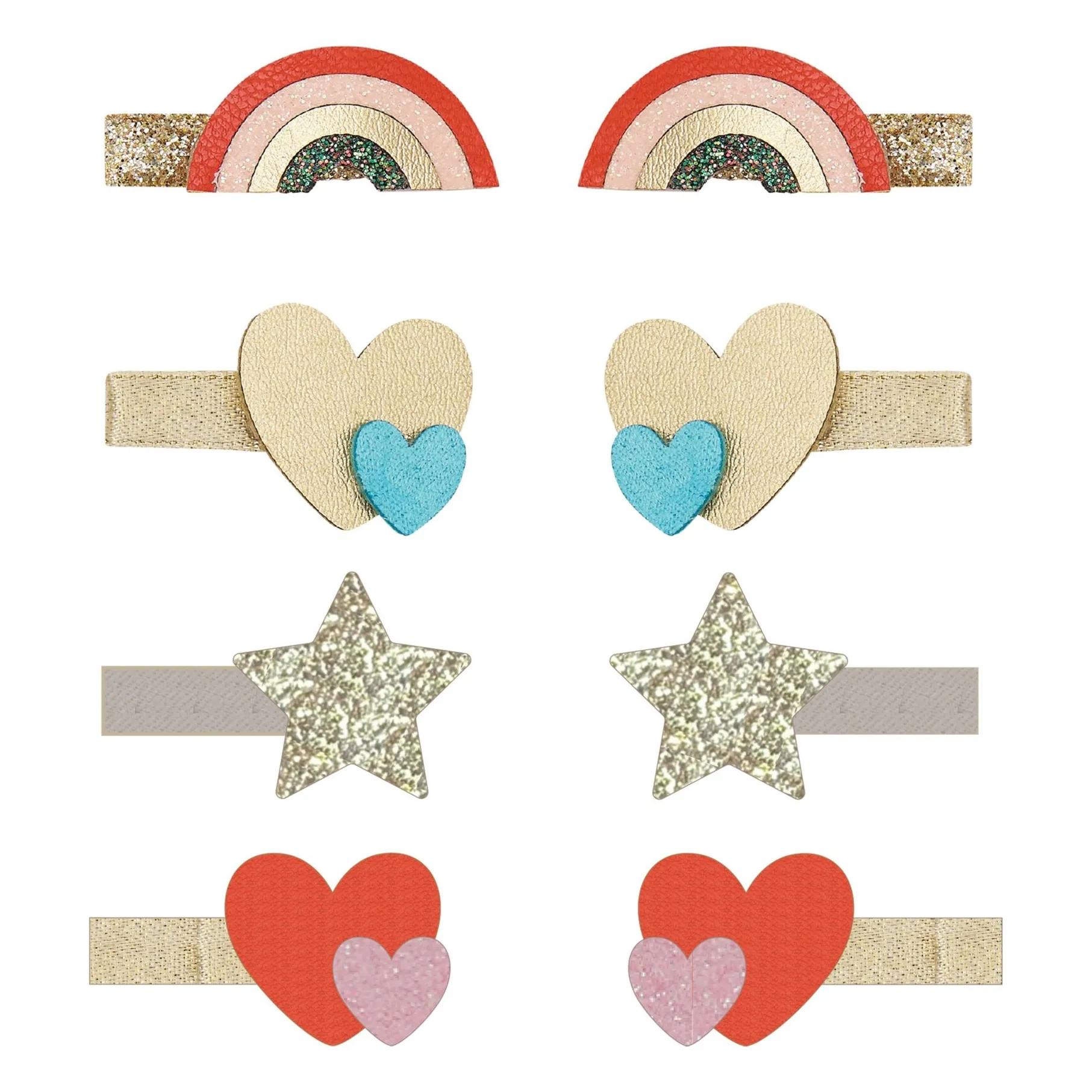 Mimi & Lula Gold Pack Of 8 Mini Rainbow Hair Bars