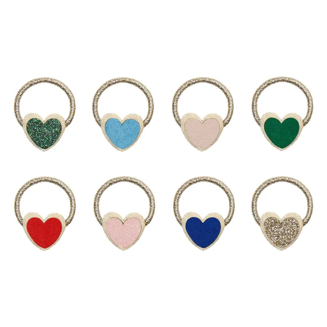 Lot de 8 Chouchous Cœurs | Doré