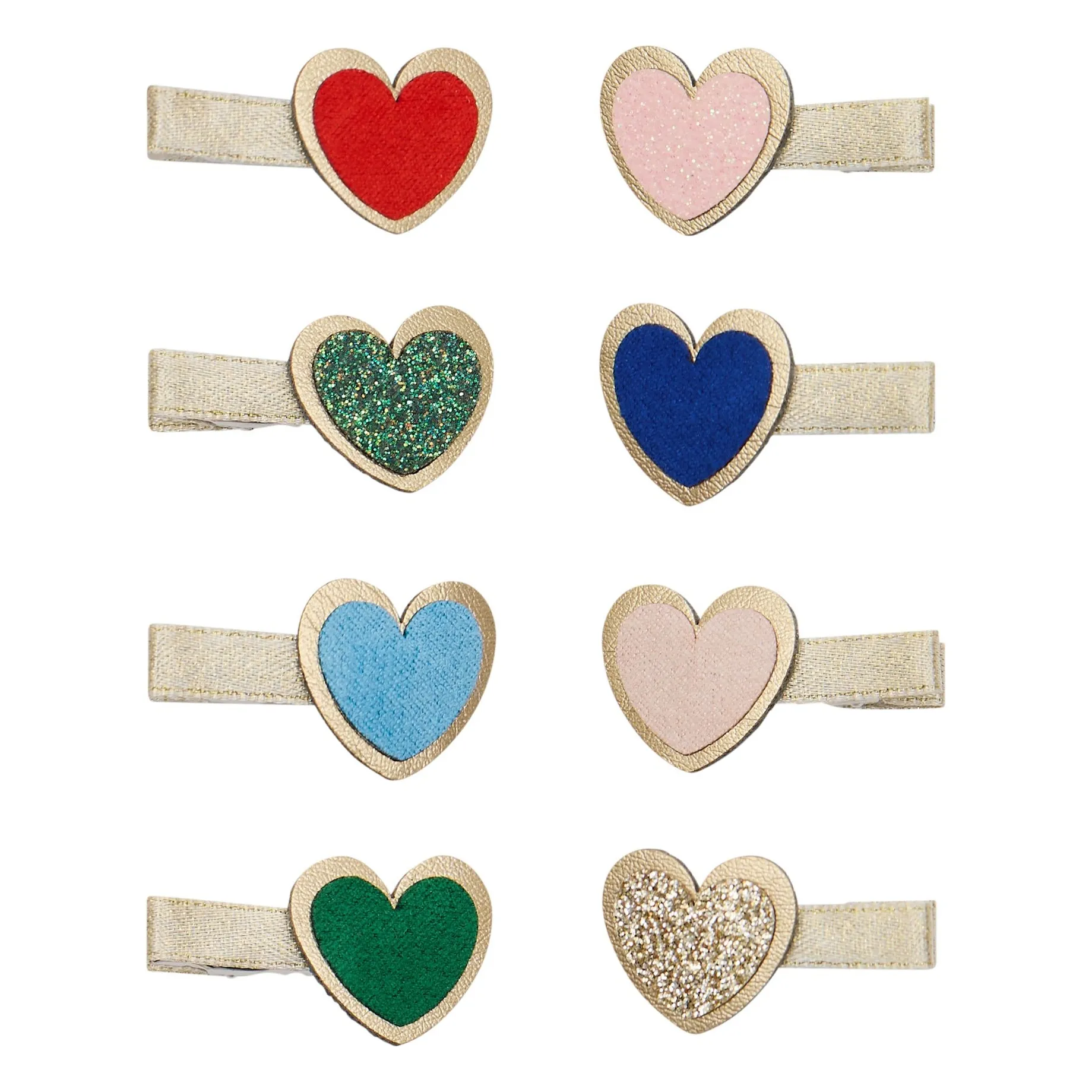 Mimi & Lula Gold Set Of 8 Mini Heart Bars