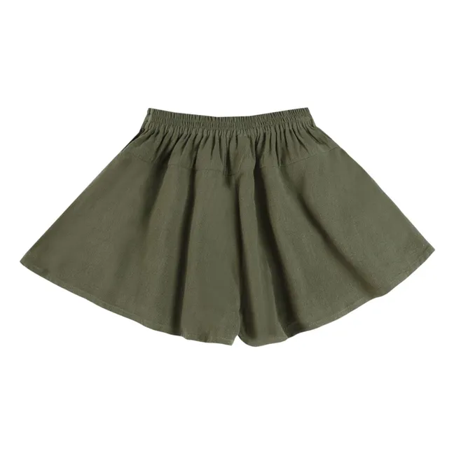 Short Mazena Lin | Kaki foncé