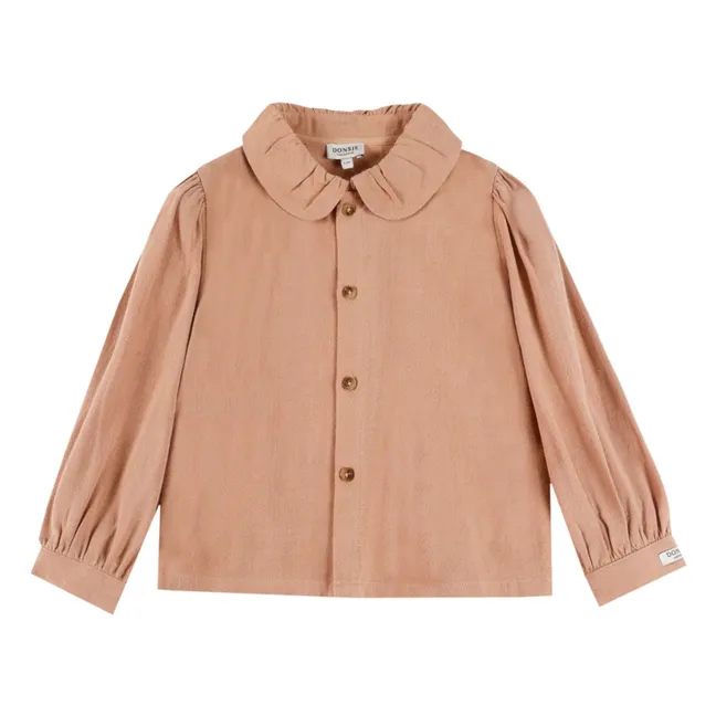 Camicetta in lino Winnie | Rosa corallo