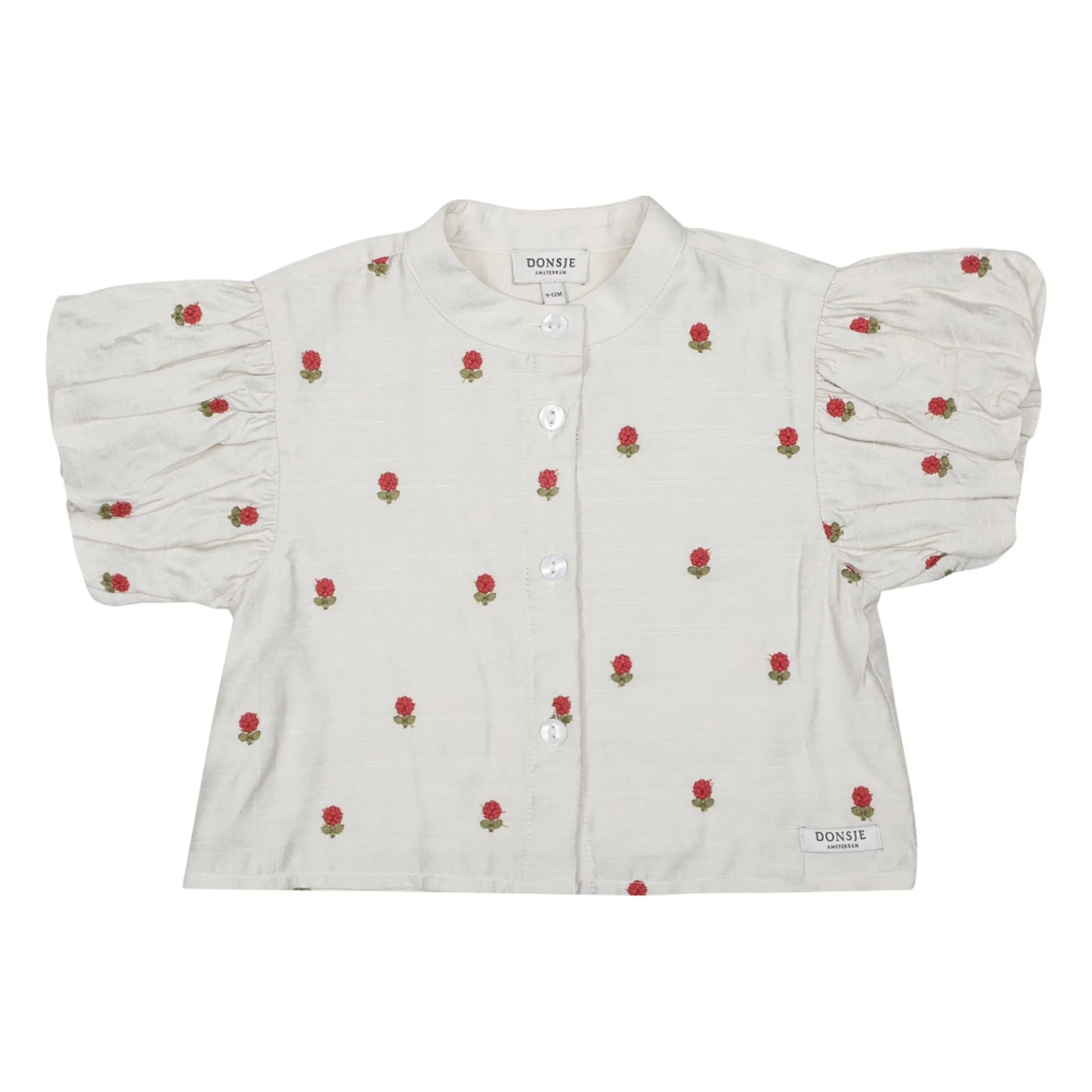 Donsje Ecru Blouse Eliora Fleurs Tencel