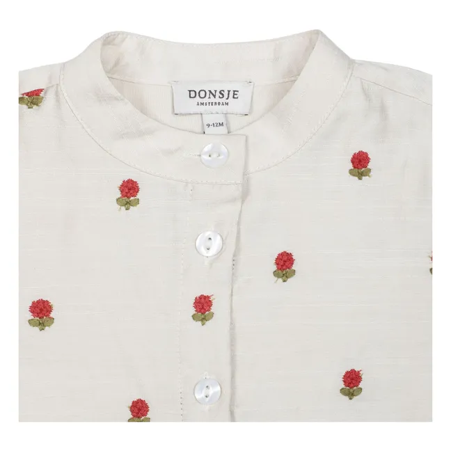 Blouse Eliora Fleurs Tencel | Ecru