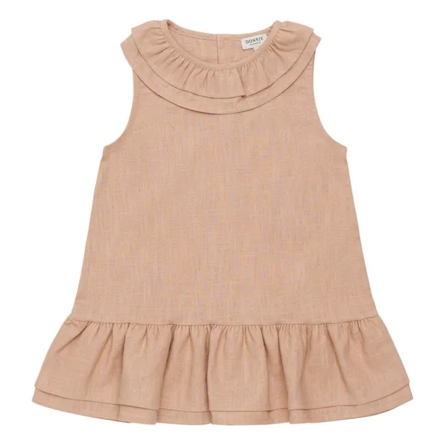 Michelle Linen Dress | Pale Pink