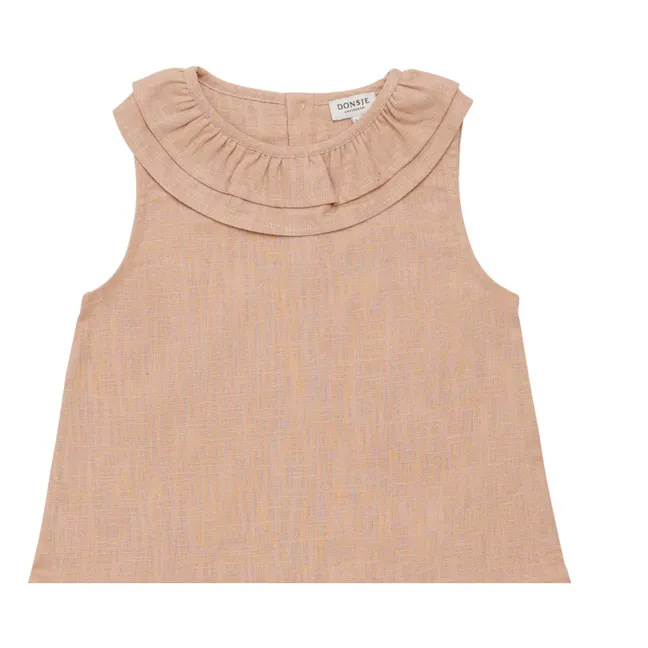 Michelle Linen Dress | Pale Pink