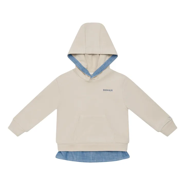 Sudadera con capucha de algodón ecológico Lirian | Crudo- Imagen del producto n°0