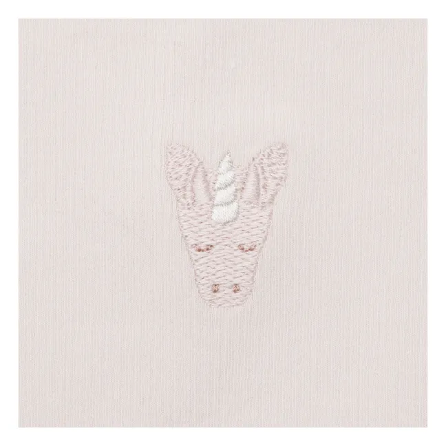 Soenie organic cotton unicorn leggings | Powder pink