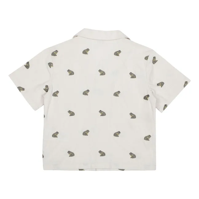 Deccie Frog shirt Linen | Off white