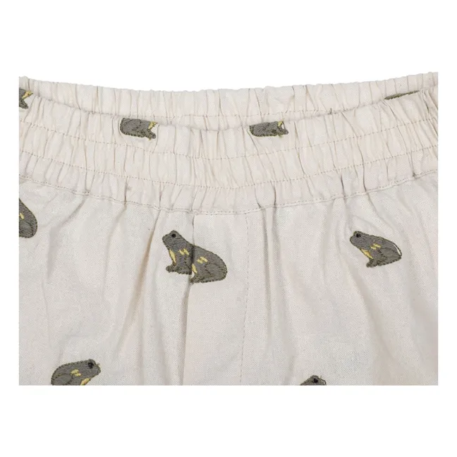 Short Olivier Frogs Linen | Off white
