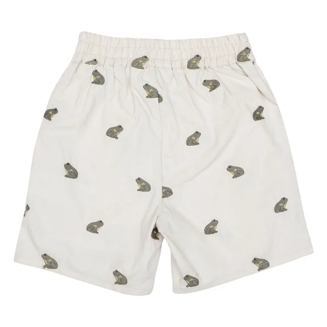 Short Olivier Grenouilles Lin | Blanc cassé