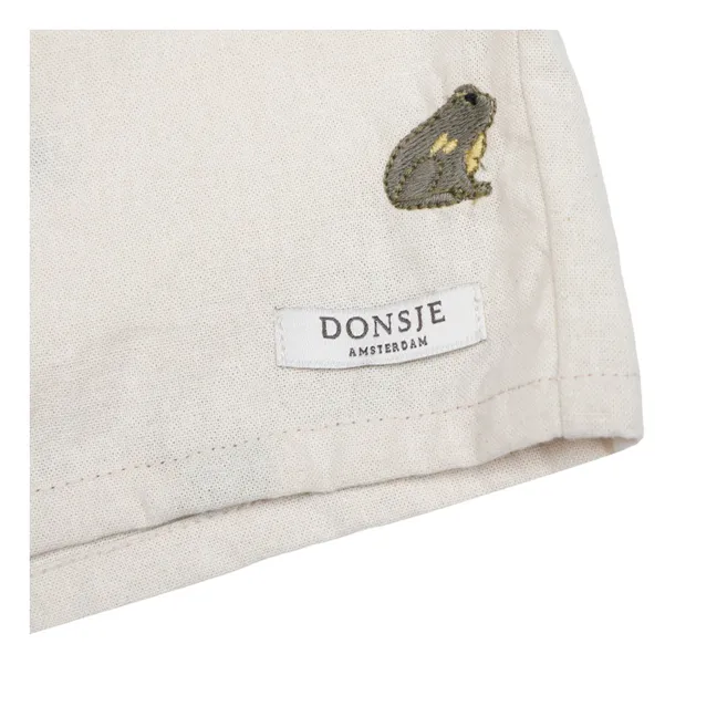 Short Olivier Frogs Linen | Off white