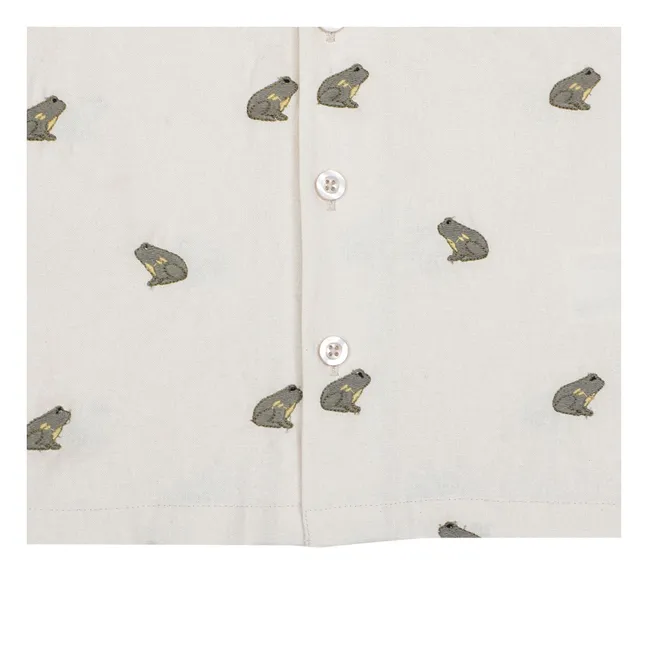 Deccie Frog shirt Linen | Off white