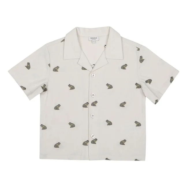 Chemise Deccie Grenouilles Lin | Blanc cassé