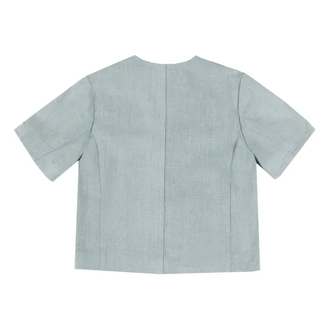 Veste Denim Chellèe Etoiles | Bleu pâle
