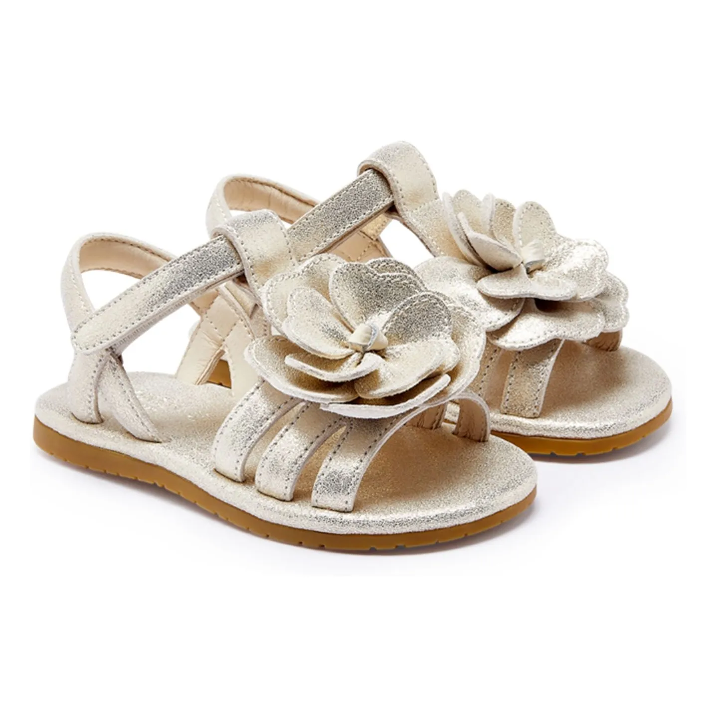 Donsje Silver Jiles Fields Flower Sandals