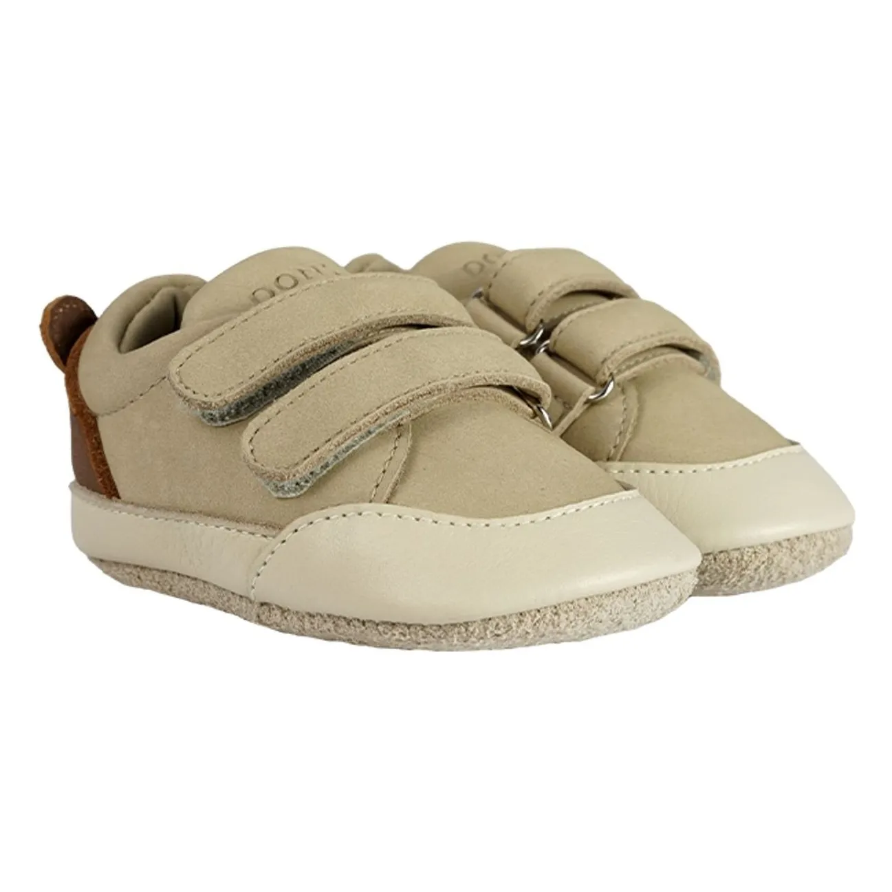 Donsje Taupe Brown Sipho Bear Scratch Sneakers
