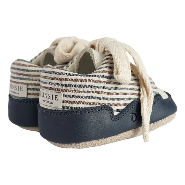 Baskets Pluksel Rayées | Bleu nuit