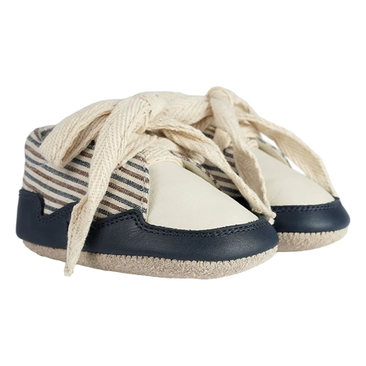 Donsje Midnight Blue Pluksel Striped Sneakers