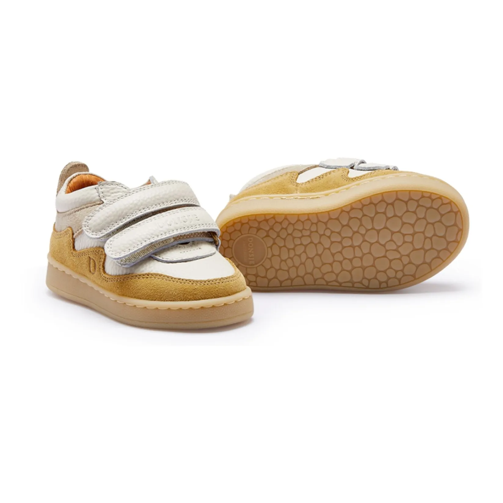 Baskets Scratchs Pesio Suede | Jaune moutarde- Image produit n°2