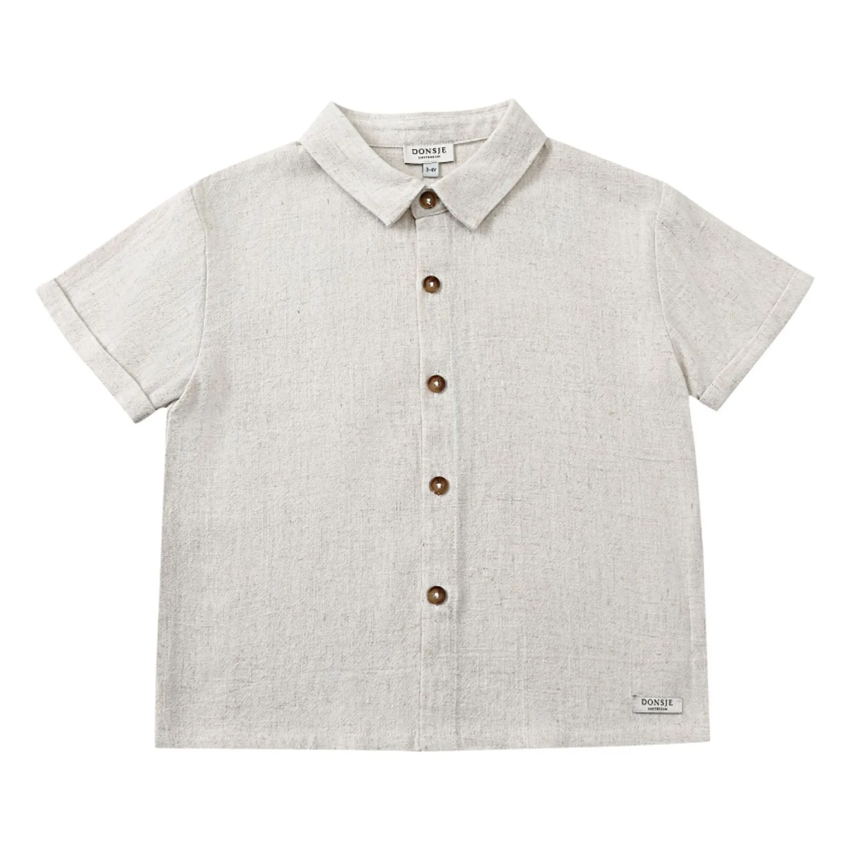 Donsje Heather White Brammie Linen Shirt