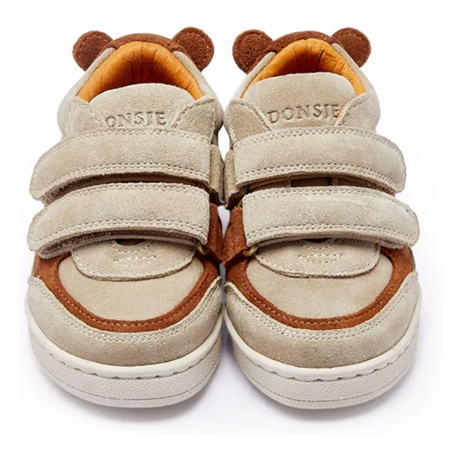 Baskets Scratchs Pinou Ours Suede | Beige