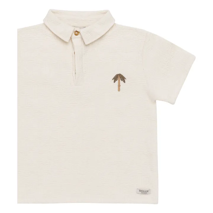 Polo Wouti Palm | Blanco Roto- Imagen del producto n°1
