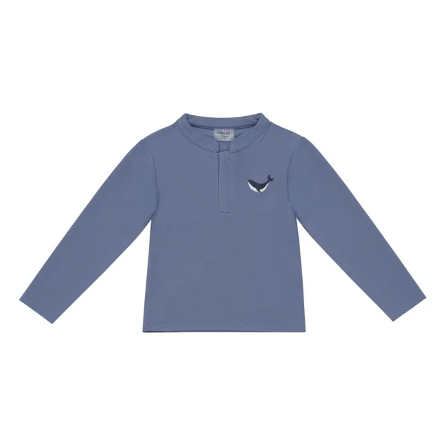 Camiseta con protección UV Harvie Whale | Azul Rey