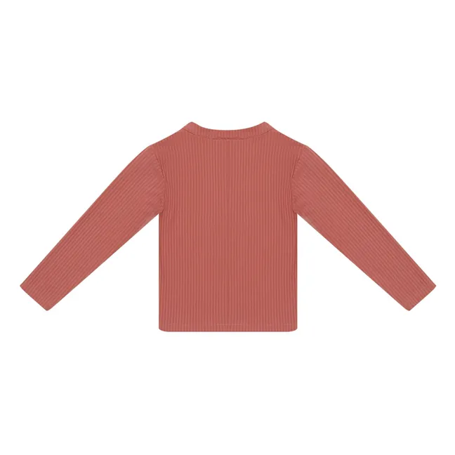 Harvie Fish UV protection T-shirt | Brick red