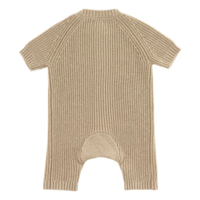Dantje Ribbed Bear Jumpsuit | Beige