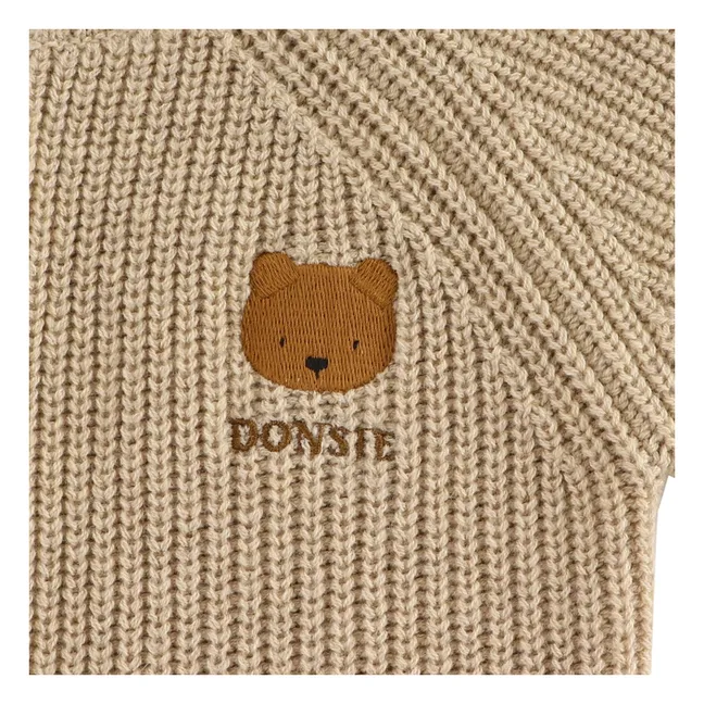 Dantje Ribbed Bear Jumpsuit | Beige