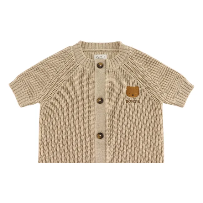 Dantje Ribbed Bear Jumpsuit | Beige