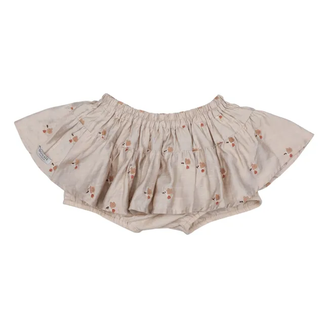 Falda Bloomer Ysa Colibris | Crema